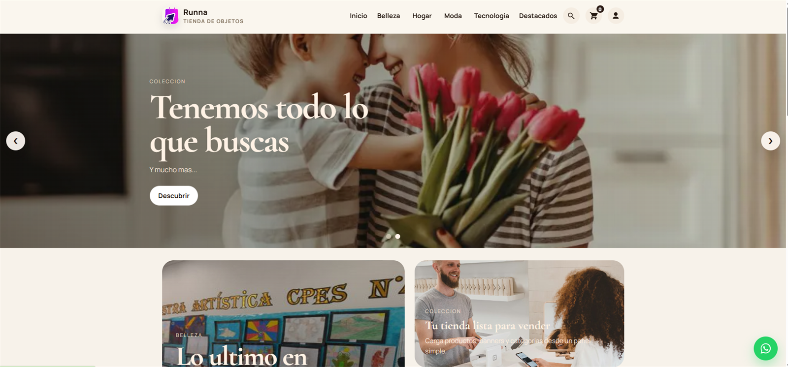 Captura real de ecommerce